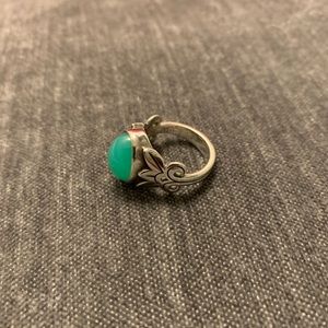 RETIRED James Avery CHRYSOPRASE ring size 7